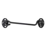 6"Cabin Eye Latch Privacy Hook w Screw for Slider Window Barn Shed - Black - 6"