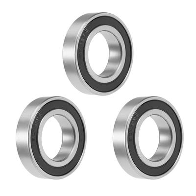 6006-2RS Deep Groove Ball Bearing 30x55x13mm Double Sealed Chrome Bearings 3pcs - 3-Pack - 6006-2RS (30*55*13)