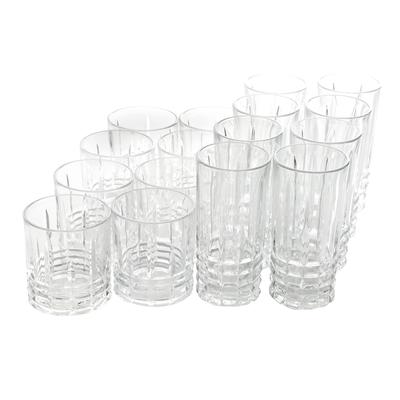 16 Piece Tumbler and Double Old Fashioned Glass Set