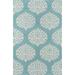 Momeni Veranda Hand Hooked Contemporary Damask Indoor Outdoor Rug