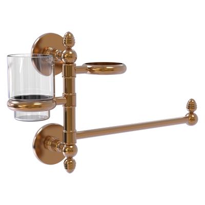 Allied Brass Prestige Skyline Collection Hair Dryer Holder and Organizer