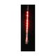 Red LED Lighted Red Dripping Icicle Tube Christmas Light - White Wire