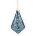 4.75" Blue Glitter Swirl Glass Christmas Pendant Ornament