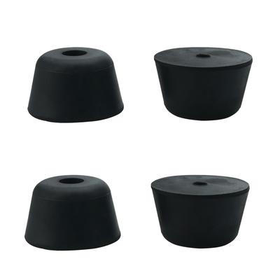 4pcs Rubber Feet Bumper Pads for Printer Table Leg, D50x39xH30mm - Black - 2"x1.535"x1.181"(Top D*Bottom D*H)