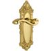 Grandeur Grande Victorian Solid Brass Rose Passage Door Lever Set with