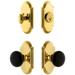 Grandeur Arc Solid Brass Rose Single Cylinder Keyed Entry Deadbolt and