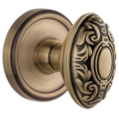 Grandeur Georgetown Solid Brass Rose Single Dummy Knob with Grande