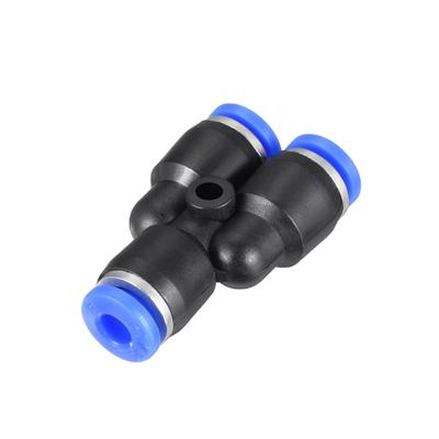 5Pcs Push To Connect Fittings 4 mm or 5/32" od Tube Fittings Blue - Black,Blue - 5/32" 5pcs