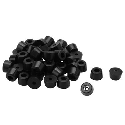 40pcs Rubber Feet Bumper Buffer Amplifiers with Washer, D16x14xH10mm - Black - 0.63