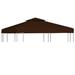 vidaXL 2-Tier Gazebo Top Cover 9.1 oz/yd² 9.8'x9.8' Brown