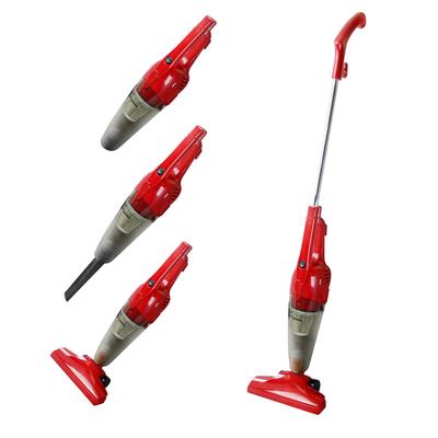 2-in-1 Upright-Handheld Vacuum Cleaner- Red - 26" x 5" x 4"