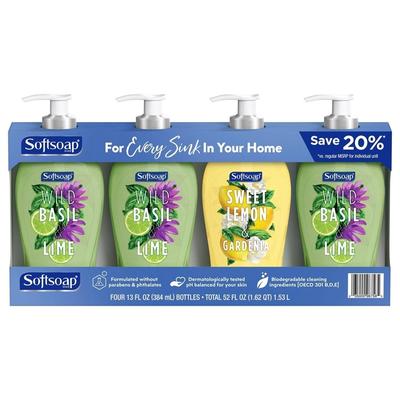 Softsoapsoftsoap Liquid Hand Soap Jasmine Mint 13 Oz 4 Carton Usa Dailymail