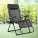 Oversize Lounge Chair Patio Heavy Duty Folding Recliner - (37.5 - 73.5") x 27.5" x (34" - 47.5") (L x W x H)