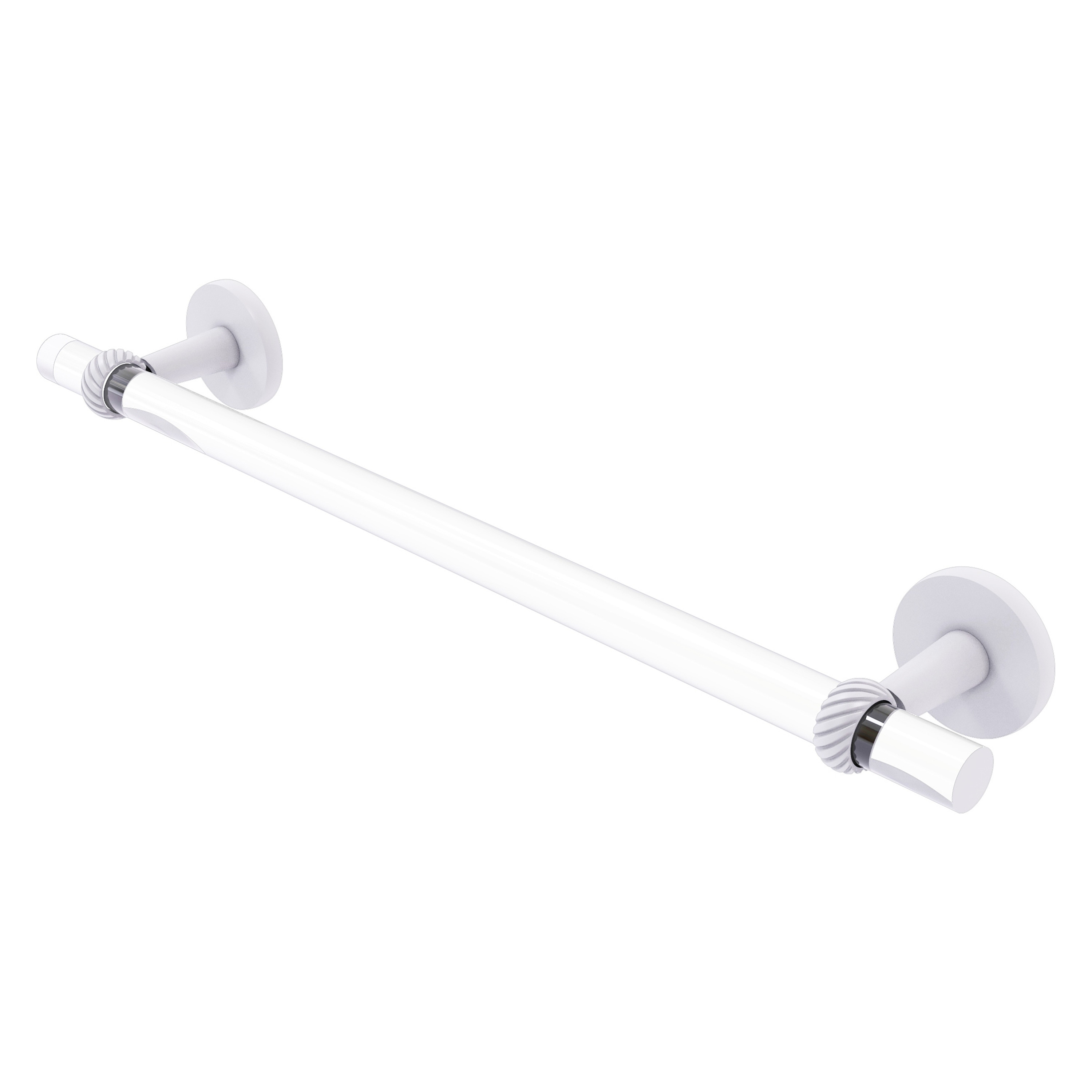 Allied Brass Clearview Collection 18 Inch Towel Bar with Twisted Accents