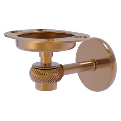 Allied Brass Satellite Orbit One Tumbler and Toothbrush Holder with Twisted Accents