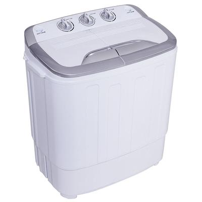 Gymax Compact Mini Twin Tub 8lbs Washing Machine Washer Spinner