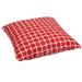 Linked Red Corded Outdoor/ Indoor Large 26-inch Floor Pillow