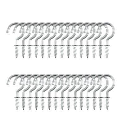 30pcs Cup Ceiling Hooks Metal Screw in Hanger for Hanging Home Office Cup Mugs