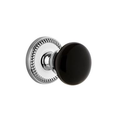 Grandeur Newport Solid Brass Rose Single Dummy Door Knob with Coventry