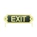 Brass "Exit" Business Sign Heavy Duty Polished Brass Wall Plate Plaque 7" Length Renovators Supply