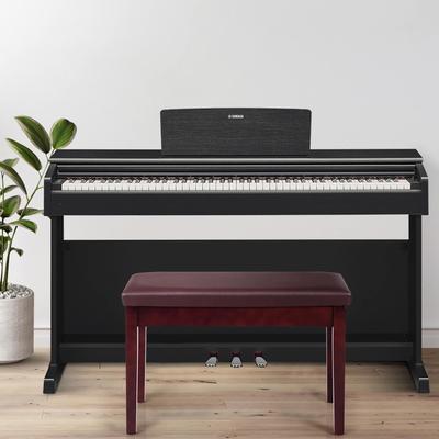 Costway PU Leather Piano Bench Padded Double Duet Keyboard Seat