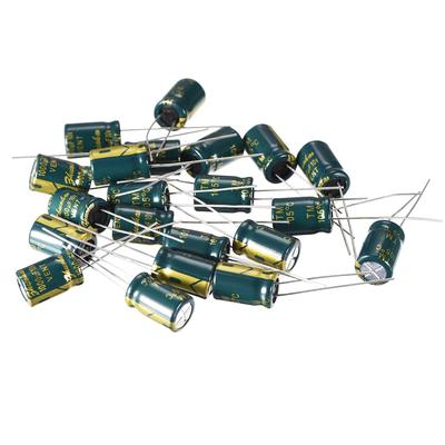 Aluminum Radial Electrolytic Capacitor Low ESR 1000UF 10V 8x12mm 20pcs - 1000uF 10V 8x12 20pcs