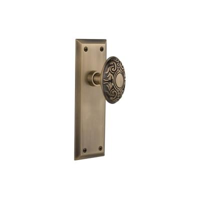 Nostalgic Warehouse Victorian Solid Brass Privacy Door Knob Set with