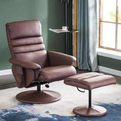MCombo Swivel Massage Recliner Chair with Ottoman Wrapped Base 7902