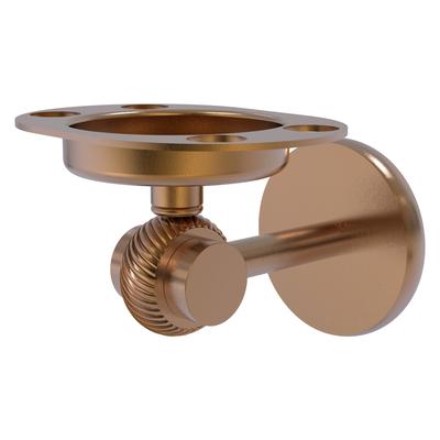 Allied Brass Satellite Orbit Two Collection Tumbler and Toothbrush Holder with Twisted Accents