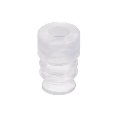 Clear White Silicone Waterproof Vacuum Suction Cup 8mmx5mm Bellows Suction Cup - M5 x 8mm