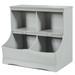 Kids Floor Cabinet Multi-Functional Bookcase -Gray - 26.5" x 15.5" x 24.5" (L x W x H)