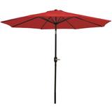 Sunnydaze Aluminum 9-Foot Patio Umbrella with Tilt & Crank Functions