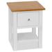 vidaXL Nightstand 14.2"x11.8"x18.5" Solid Oak Wood