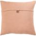 Demetra Traditional Button Tan Poly Fill Throw Pillow 18-inch