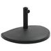 vidaXL Parasol Base Half Round Polyresin 33.1 lb Black