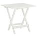 vidaXL Bistro Table White 18.1"x18.1"x18.5" Solid Acacia Wood