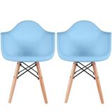 Set of 2 Kids Toddler Armchair Natural Wood legs For Children Child Preschool Kitchen Dining Home Living Room Play