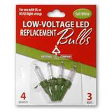 4 Low Voltage Warm White LED Replacement Bulbs-Blister Pack