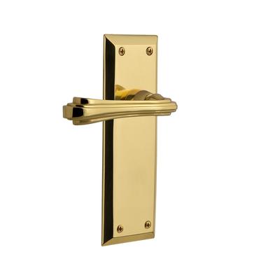 Nostalgic Warehouse Fleur Passage Door Lever Set with New York Rose