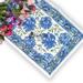 Bursting Floral Block Print Cotton Tablecloth Collection
