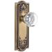 Grandeur Parthenon Solid Brass Rose Passage Door Knob Set with