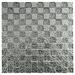 TileGen. Grid 1" x 1" Glass Mosaic Tile in Silver Wall Tile (10 sheets/9.6sqft.)