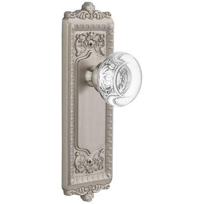 Grandeur Windsor Solid Brass Rose Single Dummy Door Knob with Bordeaux