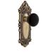 Grandeur Grande Victorian Solid Brass Rose Passage Door Knob Set with