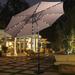 Costway 10ft Patio Solar Umbrella LED Patio Market Steel Tilt w/ Crank