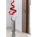 Statements2000 Large Modern Metal Garden Sculpture Indoor Outdoor Art Decor by Jon Allen - Red Perfect Moment with Silver Base