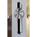 Statements2000 Abstract Metal Wall Clock Modern Geometric Functional Art by Jon Allen - Lunar Flux - 32" x 9"