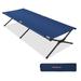 Adults Kids Folding Camping Cot - Blue - 6" x 26.5" x 16.5" (L x W x H)