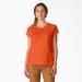 Dickies Women's Cooling Short Sleeve Pocket T-Shirt - Bright Orange Size XS (SSF400)