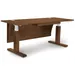 Copeland Furniture Invigo Sit-Stand Desk with Modesty Panel - 2660-REC-SQ-23-W-P-N-G-D-M-W